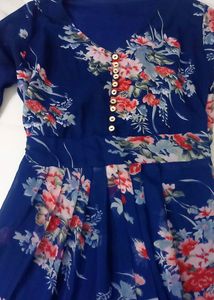 Blue Floral Dress