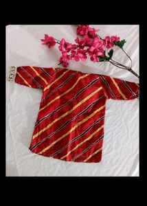 Kids Red &amp; Yellow Indian Outfit 6-12 Months