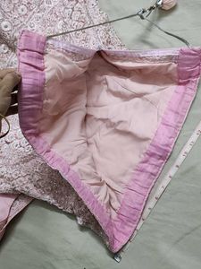 Beautiful Pink Designer Lehngaa With Heavy Flayer.