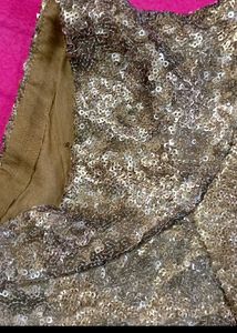 Golden Sequin Work Blouse