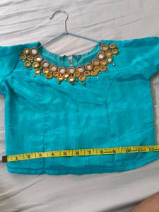 Elegant Turquoise Blouse