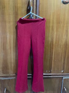 Lite Flare Maroon Trouser
