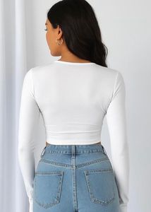 White Long Sleeve Top