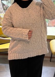 Cozy Knit V-Neck Sweater