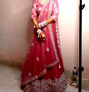 Pink Bridal Lehenga Choli