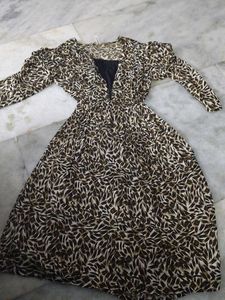 A Tiger Printed Dress