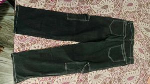 Black Cargo Jeans