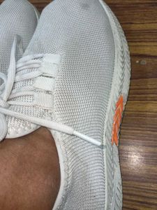 Boys White Shoes With No Flaws And Defect.