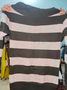 Black And White Pretty High Neck Sweatshirt