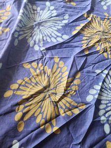 Blue King Size Bedsheet With Pillow Covers