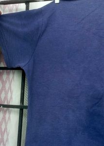 Orange Graphic Tee and blue tshirt