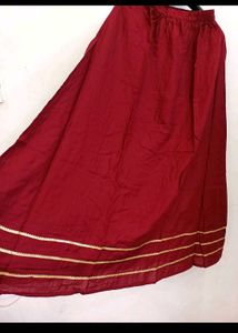 Maroon Ethnic Dress with Shawl