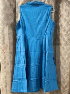 SASSAFRAS - Blue Sleeveless Dress