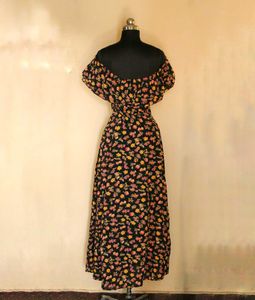 Nuon Floral Off-Shoulder Maxi Dress