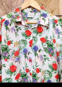 Vintage Floral Print Shirt✨️