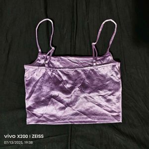 I. Purple Velvet Cami Top