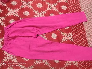 pack of 2 leggings (yellow, pink)
