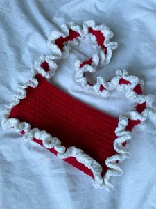 Crochet Ruffle Shoulder Bag