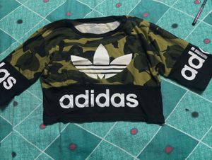 Adidas Camo Crop Top