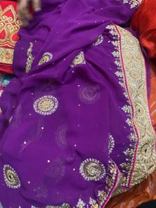 Elegant Purple Saree