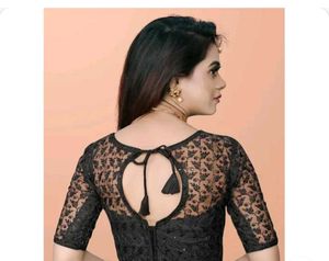 Elegant Black Net Blouse