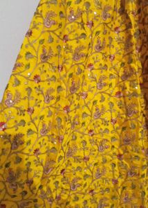 Yellow Embroidered Ethnic Skirt
