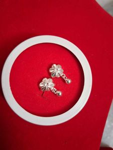 Floral Silver Earrings 92.5