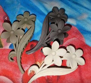 Floral Hair Claw Clips