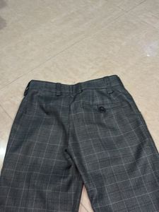 Gray Plaid Pants