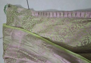 Ready to wear silk blend saree w matching blouse