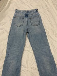 TRF ZARA HIGH WAIST WIDE LEG JEAN