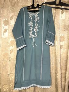 Elegant Embroidered Kurti Pant