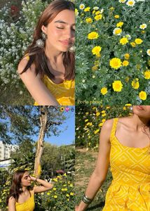 Yellow Short Kurti