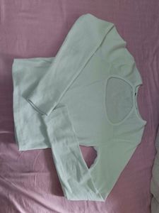 Cutout Long Sleeve Top