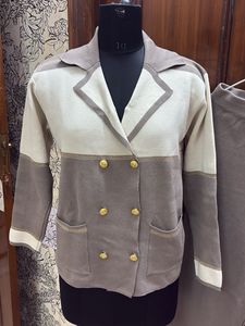 Elegant Knit Blazer &amp; Pants Set