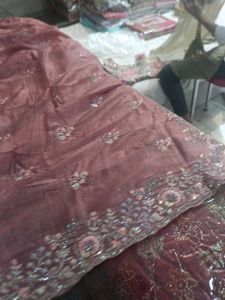 Embroidered Saree (Marginal Issue)