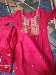fabulous pink new kurthi set