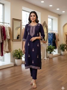 Branded Kajri Elegant Embroidered Kurti newwdt tag