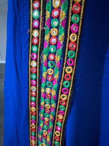 Embroidered Blue Navratri Chaniya Choli
