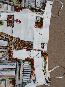 Paris Print Dress