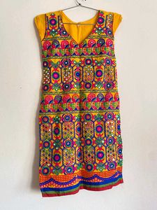 Colorful Embroidered Indian Kurti