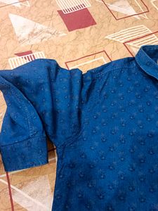 Blue Patterned Shirt