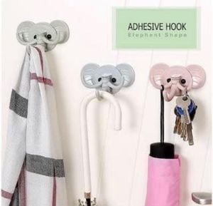 Cute Elephant Wall Hook Hanger Self Adhesive