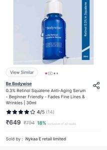 Be Bodywise Retinol Serum