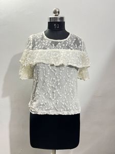 Lace Ruffle Top