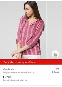 Vero Moda Pink Tops