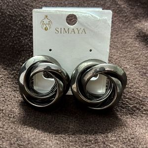 black metal earrings