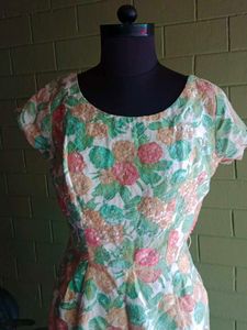 Floral Print Vintage Dress