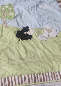 Baby Quilted Blanket – Farm Animals Design (Soft,