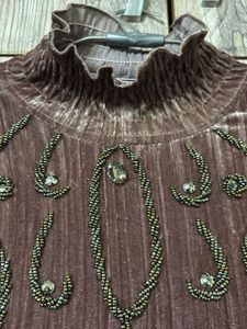 Embellished Velvet Top-1